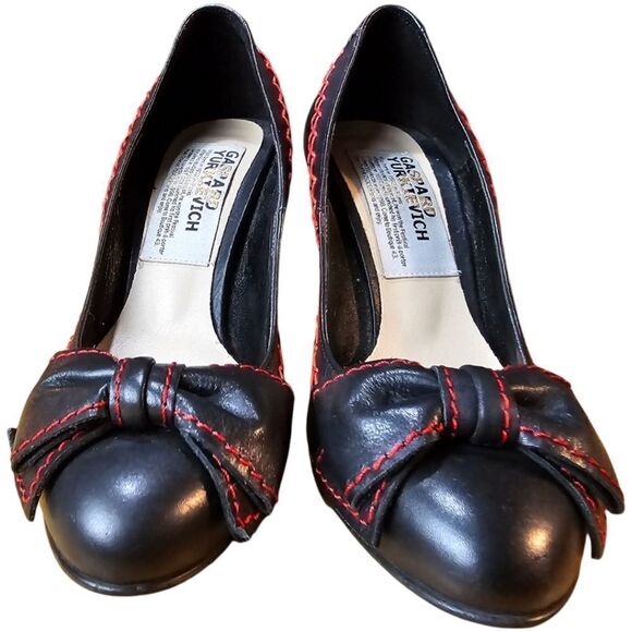 ❤️🖤 Gaspard Yurkievich Rockabilly Pumps | Made in France 👠 - Picture 3 of 9